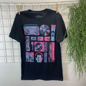 Graphic Tee. Pink & Blue. Kid Dangerous brand. Small. 100% cotton. Gently used.